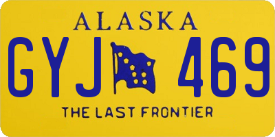 AK license plate GYJ469