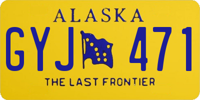 AK license plate GYJ471