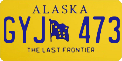 AK license plate GYJ473
