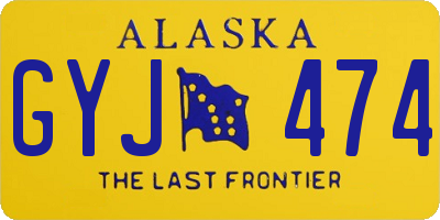 AK license plate GYJ474