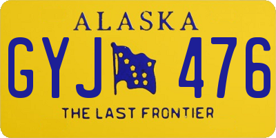 AK license plate GYJ476