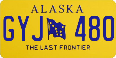 AK license plate GYJ480