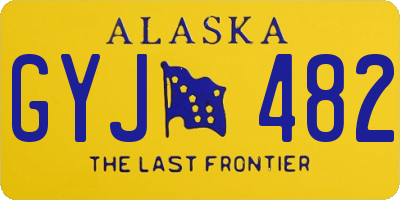 AK license plate GYJ482