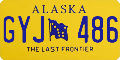 AK license plate GYJ486