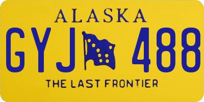 AK license plate GYJ488