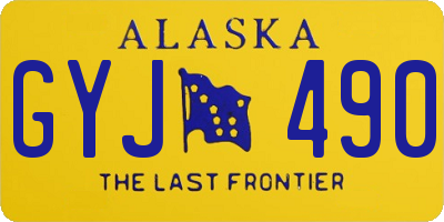 AK license plate GYJ490