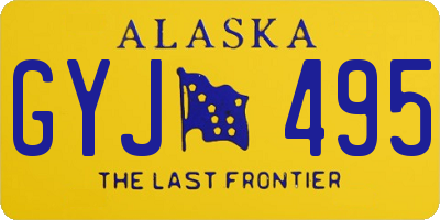 AK license plate GYJ495