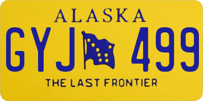 AK license plate GYJ499