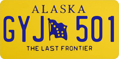 AK license plate GYJ501