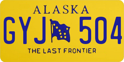 AK license plate GYJ504