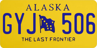 AK license plate GYJ506