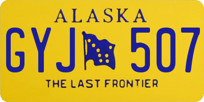 AK license plate GYJ507