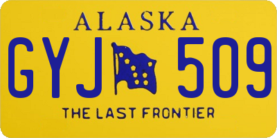 AK license plate GYJ509