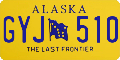 AK license plate GYJ510