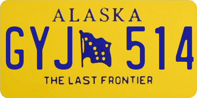 AK license plate GYJ514