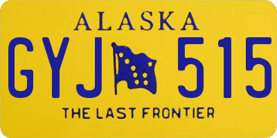 AK license plate GYJ515
