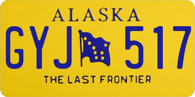 AK license plate GYJ517