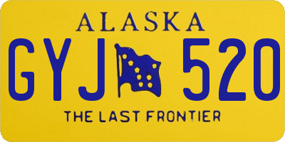 AK license plate GYJ520