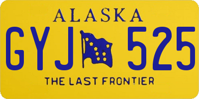 AK license plate GYJ525