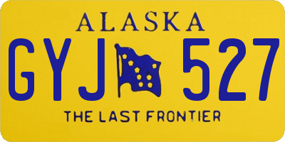 AK license plate GYJ527