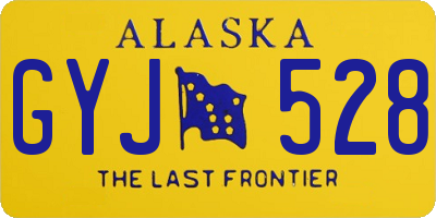AK license plate GYJ528