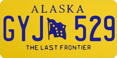 AK license plate GYJ529