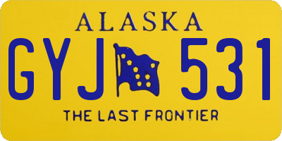AK license plate GYJ531