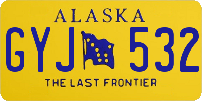 AK license plate GYJ532