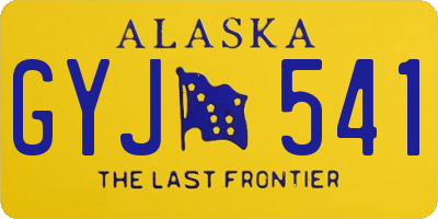 AK license plate GYJ541