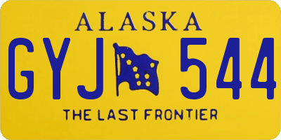 AK license plate GYJ544