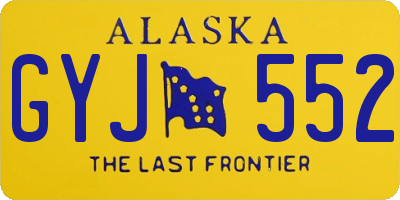 AK license plate GYJ552