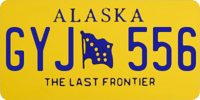 AK license plate GYJ556