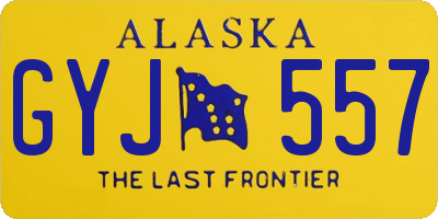 AK license plate GYJ557