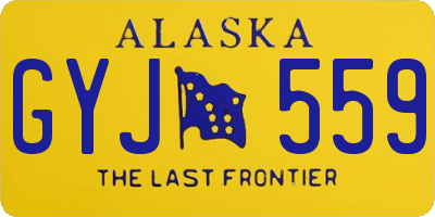 AK license plate GYJ559