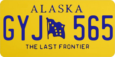AK license plate GYJ565