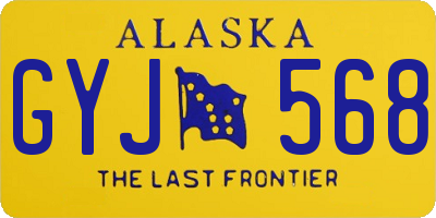 AK license plate GYJ568