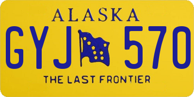 AK license plate GYJ570