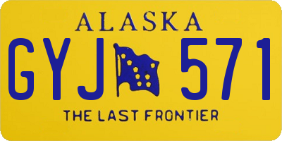 AK license plate GYJ571