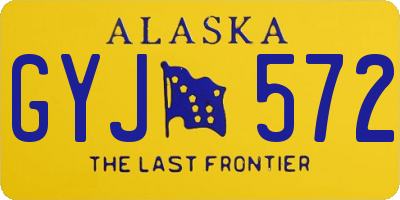 AK license plate GYJ572