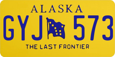 AK license plate GYJ573