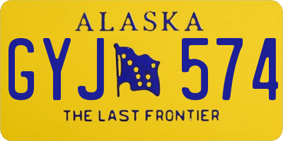 AK license plate GYJ574