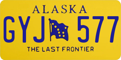 AK license plate GYJ577