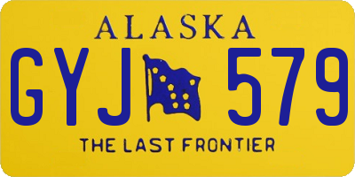 AK license plate GYJ579