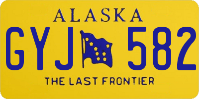 AK license plate GYJ582