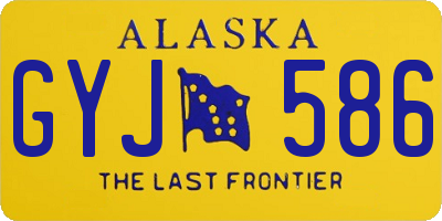 AK license plate GYJ586