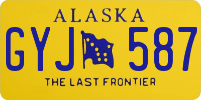 AK license plate GYJ587