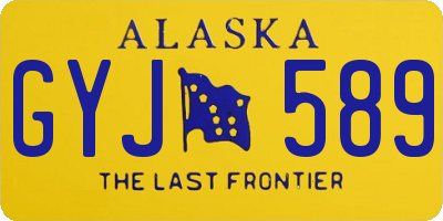 AK license plate GYJ589