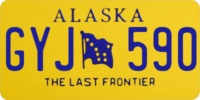 AK license plate GYJ590