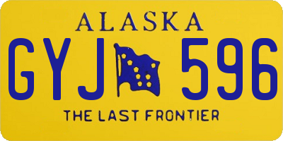 AK license plate GYJ596