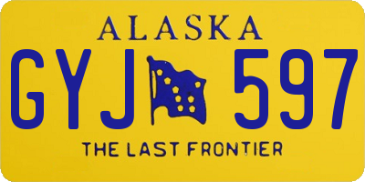 AK license plate GYJ597